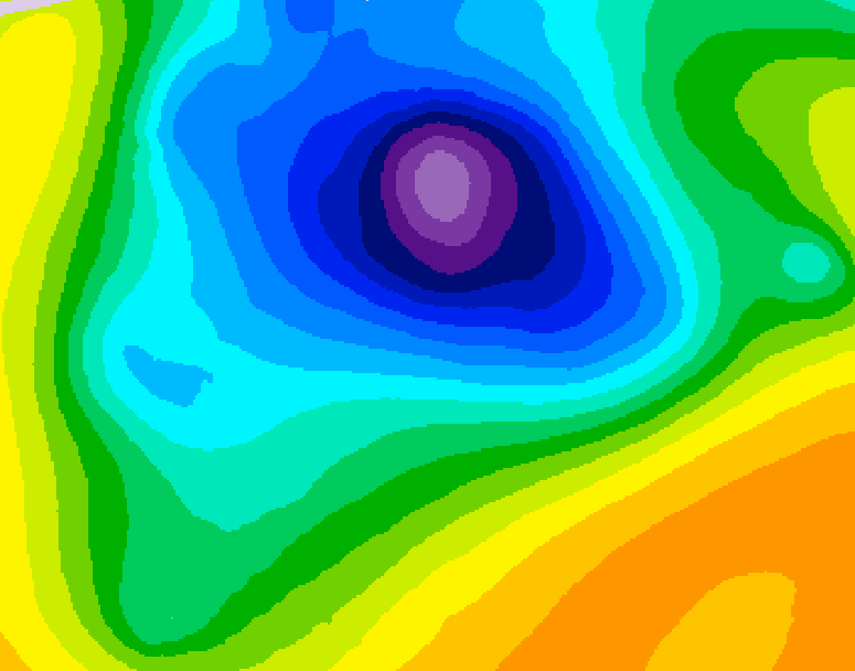 GDPS 500 millibar geopotential height 228 hour forecast chart for Canada based on 2026/04/01 1200Z data