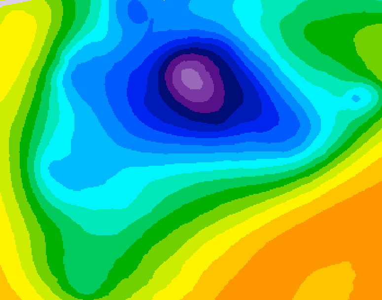 GDPS 500 millibar geopotential height 234 hour forecast chart for Canada based on 2026/04/01 1200Z data