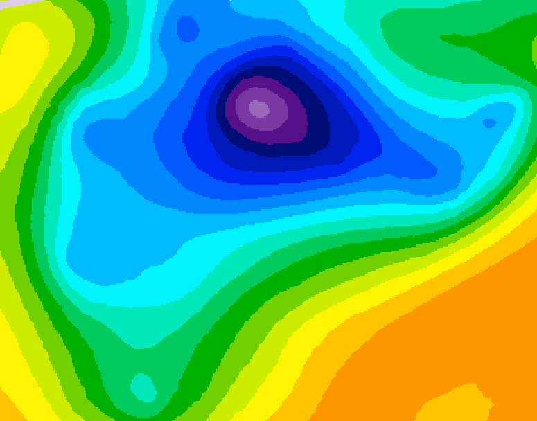 GDPS 500 millibar geopotential height 240 hour forecast chart for Canada based on 2026/04/01 1200Z data