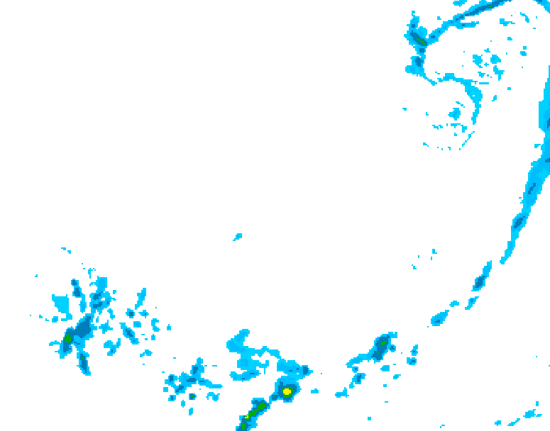 GDPS precipitation 012 hour forecast chart for Canada based on 2026/04/01 1200Z data