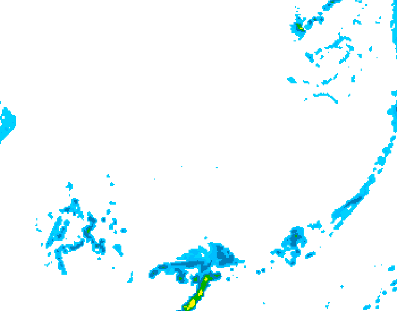 GDPS precipitation 018 hour forecast chart for Canada based on 2026/04/01 1200Z data