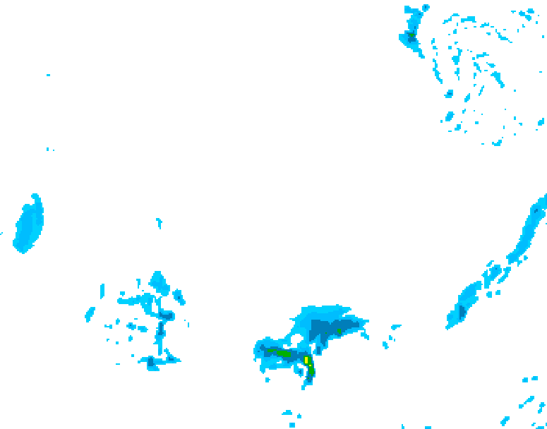 GDPS precipitation 030 hour forecast chart for Canada based on 2026/04/01 1200Z data