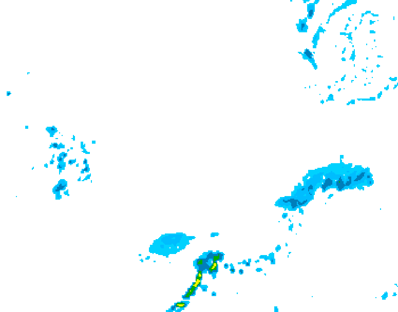 GDPS precipitation 060 hour forecast chart for Canada based on 2026/04/01 1200Z data