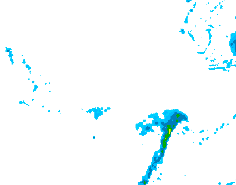 GDPS precipitation 090 hour forecast chart for Canada based on 2026/04/01 1200Z data