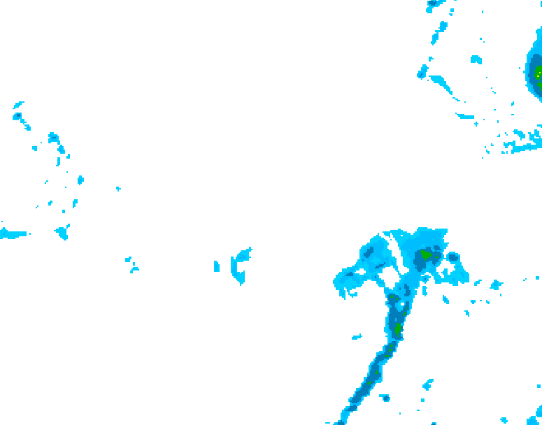 GDPS precipitation 096 hour forecast chart for Canada based on 2026/04/01 1200Z data