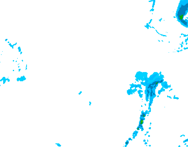 GDPS precipitation 102 hour forecast chart for Canada based on 2026/04/01 1200Z data