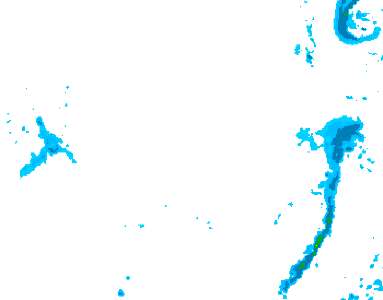 GDPS precipitation 114 hour forecast chart for Canada based on 2026/04/01 1200Z data