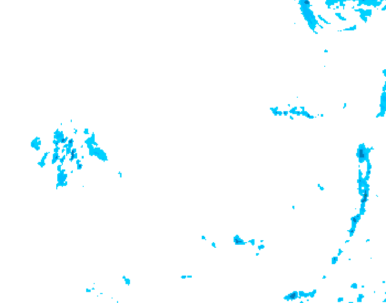 GDPS precipitation 132 hour forecast chart for Canada based on 2026/04/01 1200Z data