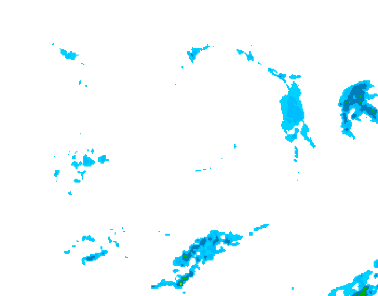 GDPS precipitation 222 hour forecast chart for Canada based on 2026/04/01 1200Z data