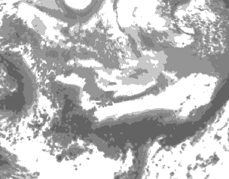 GDPS total cloud 048 hour forecast chart for Canada based on 2026/04/01 0000Z data