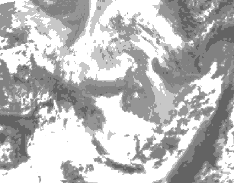 GDPS total cloud 156 hour forecast chart for Canada based on 2026/04/01 0000Z data