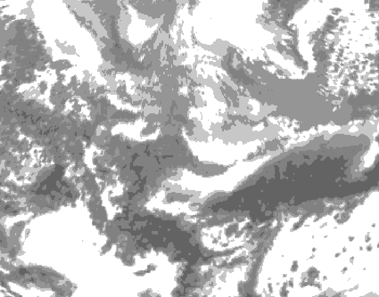 GDPS total cloud 054 hour forecast chart for Canada based on 2026/04/01 1200Z data