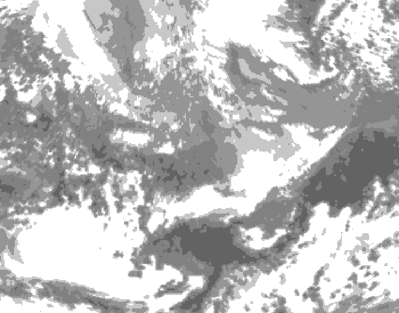 GDPS total cloud 066 hour forecast chart for Canada based on 2026/04/01 1200Z data