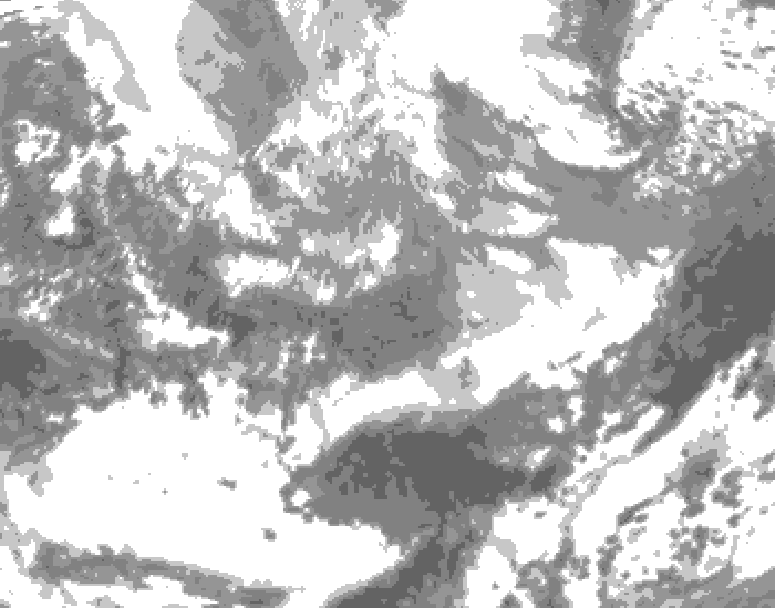 GDPS total cloud 072 hour forecast chart for Canada based on 2026/04/01 1200Z data