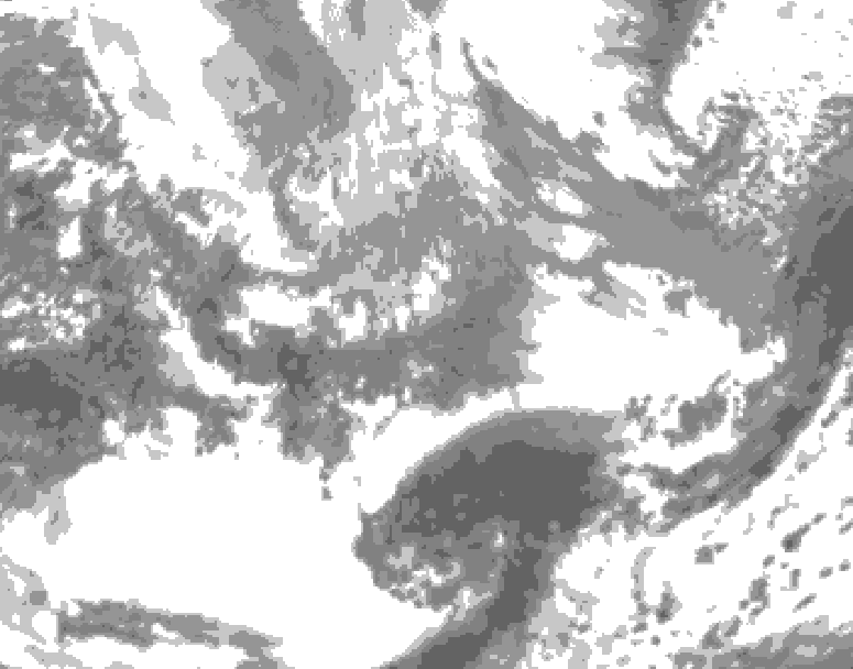 GDPS total cloud 078 hour forecast chart for Canada based on 2026/04/01 1200Z data