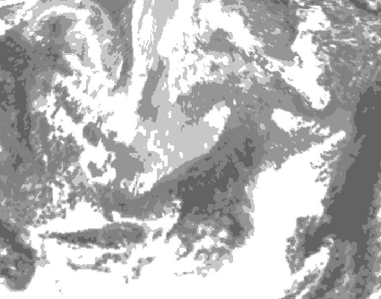 GDPS total cloud 174 hour forecast chart for Canada based on 2026/04/01 1200Z data
