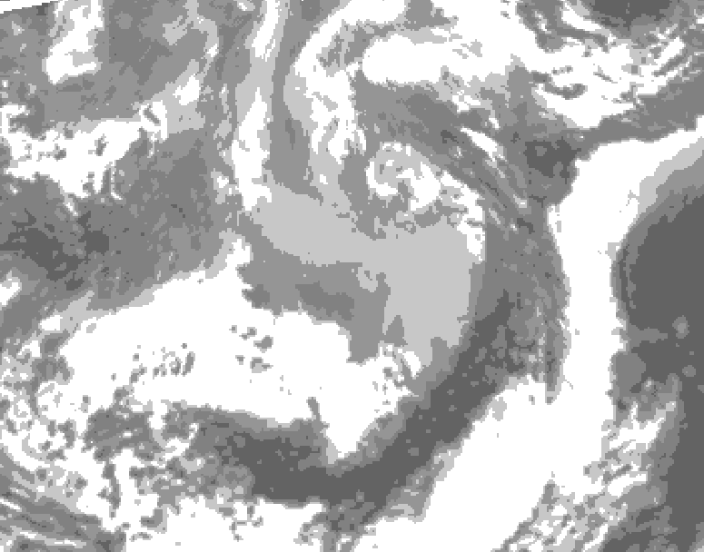 GDPS total cloud 204 hour forecast chart for Canada based on 2026/04/01 1200Z data