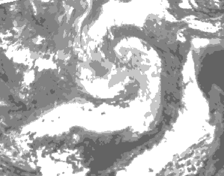GDPS total cloud 216 hour forecast chart for Canada based on 2026/04/01 1200Z data