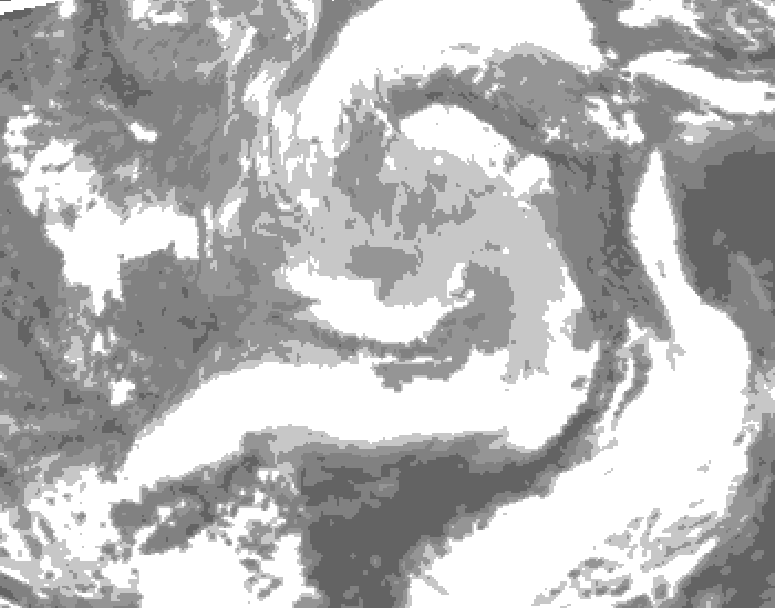 GDPS total cloud 222 hour forecast chart for Canada based on 2026/04/01 1200Z data