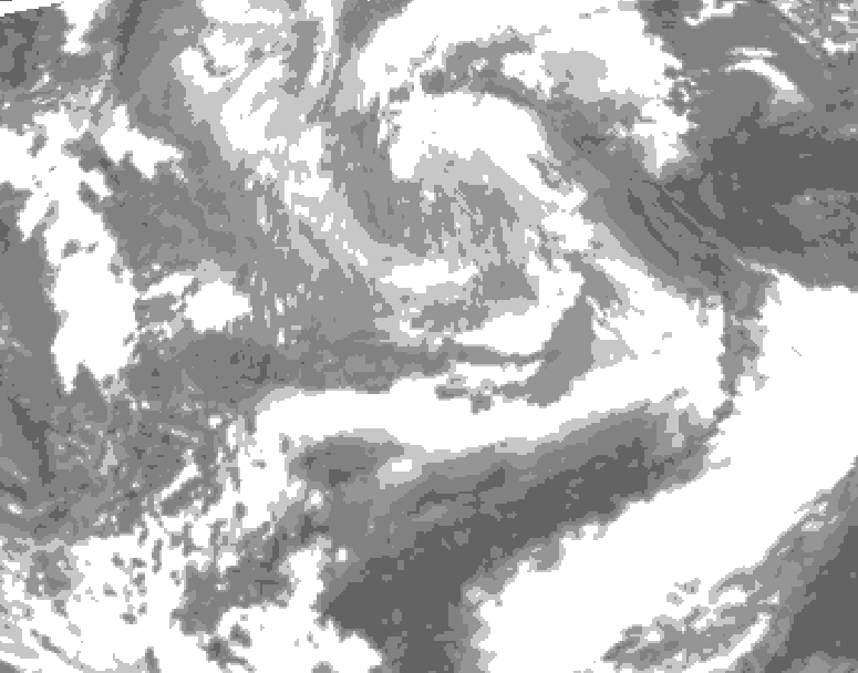 GDPS total cloud 234 hour forecast chart for Canada based on 2026/04/01 1200Z data