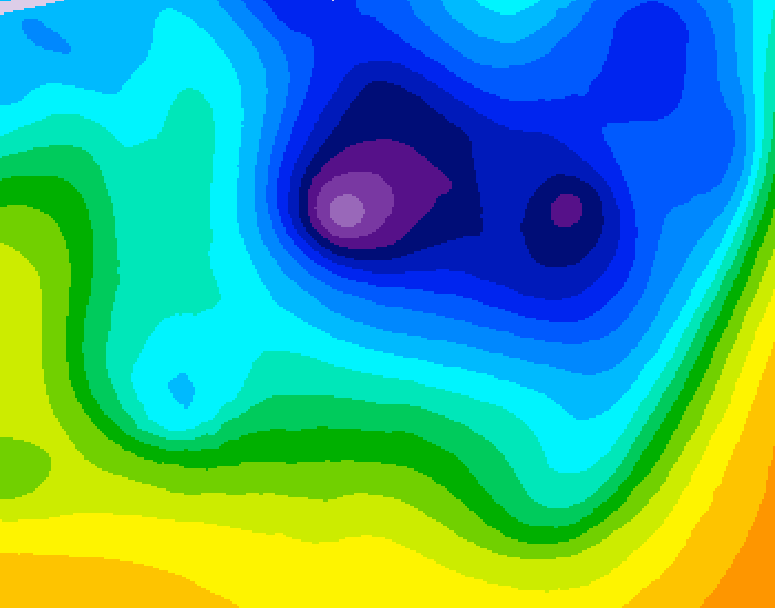 GDPS 500 millibar geopotential height 144 hour forecast chart for Canada based on 2026/04/02 0000Z data