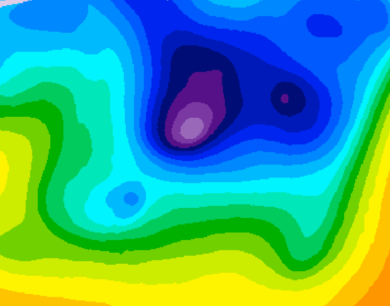 GDPS 500 millibar geopotential height 156 hour forecast chart for Canada based on 2026/04/02 0000Z data