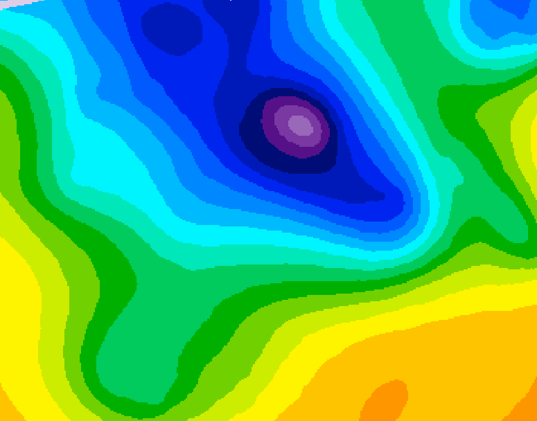 GDPS 500 millibar geopotential height 204 hour forecast chart for Canada based on 2026/04/02 0000Z data