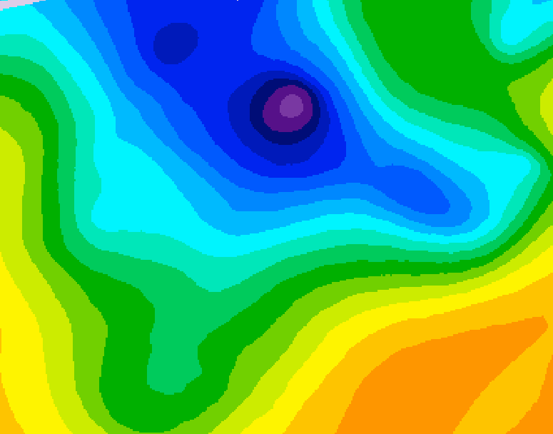 GDPS 500 millibar geopotential height 216 hour forecast chart for Canada based on 2026/04/02 0000Z data