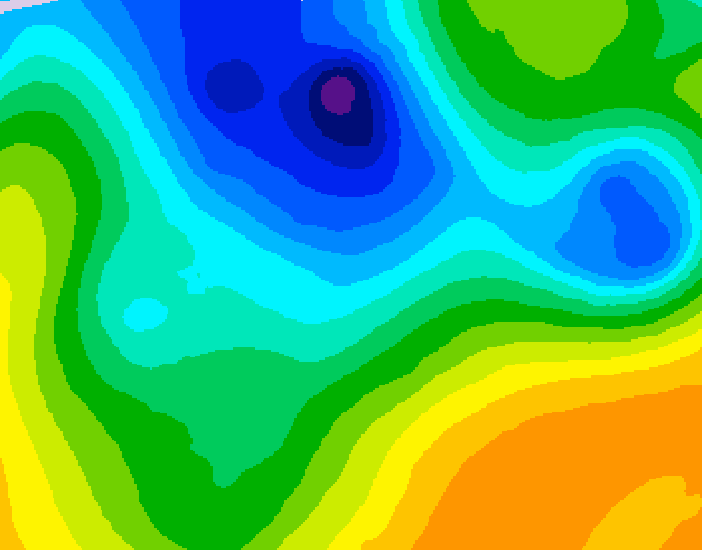 GDPS 500 millibar geopotential height 228 hour forecast chart for Canada based on 2026/04/02 0000Z data