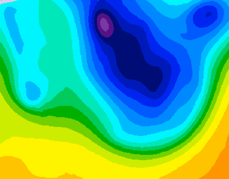 GDPS 500 millibar geopotential height 108 hour forecast chart for Canada based on 2026/04/02 1200Z data