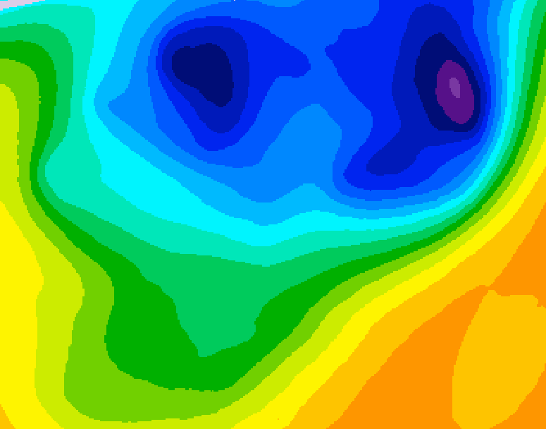 GDPS 500 millibar geopotential height 204 hour forecast chart for Canada based on 2026/04/02 1200Z data