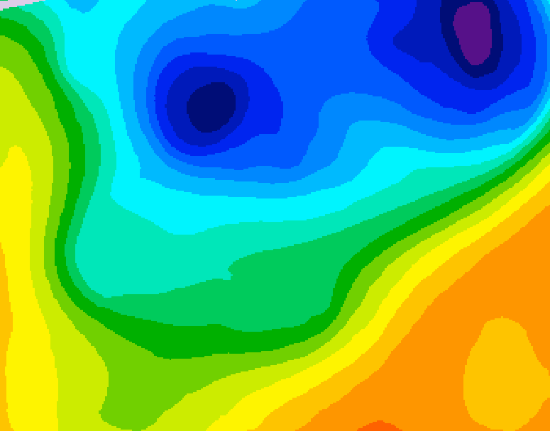 GDPS 500 millibar geopotential height 228 hour forecast chart for Canada based on 2026/04/02 1200Z data