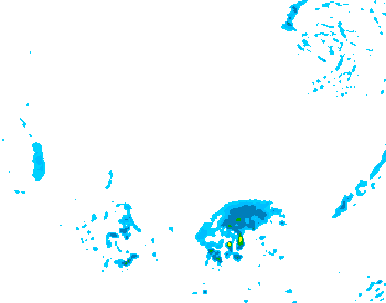 GDPS precipitation 024 hour forecast chart for Canada based on 2026/04/02 0000Z data