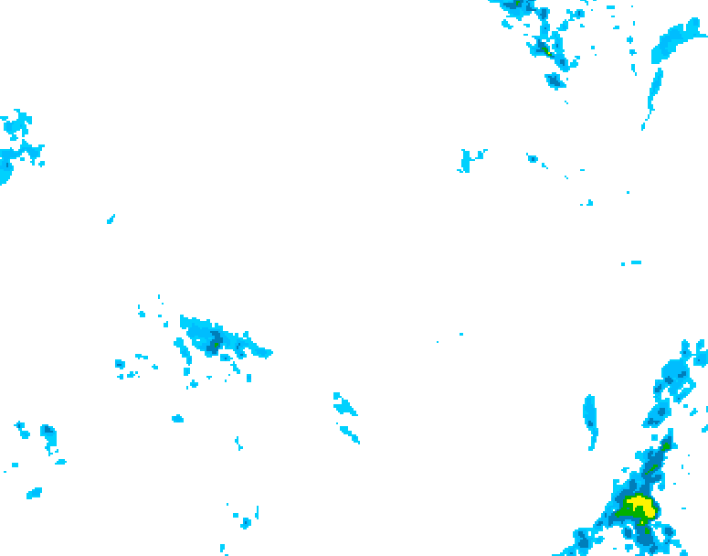 GDPS precipitation 132 hour forecast chart for Canada based on 2026/04/02 1200Z data