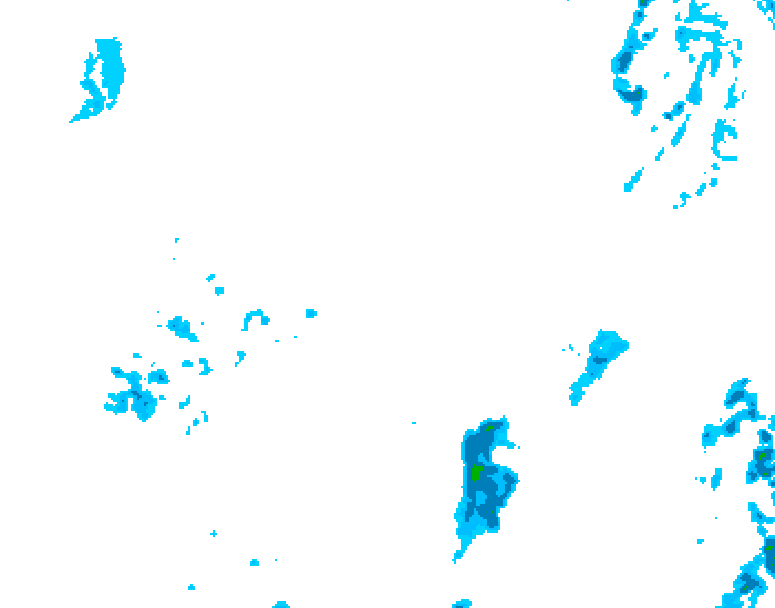 GDPS precipitation 222 hour forecast chart for Canada based on 2026/04/02 1200Z data