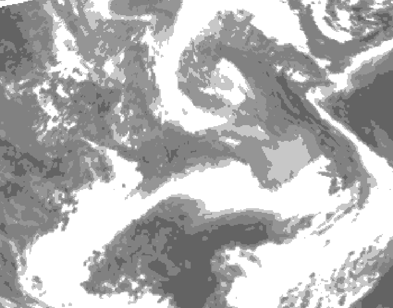 GDPS total cloud 210 hour forecast chart for Canada based on 2026/04/02 0000Z data