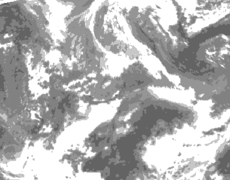 GDPS total cloud 234 hour forecast chart for Canada based on 2026/04/02 0000Z data
