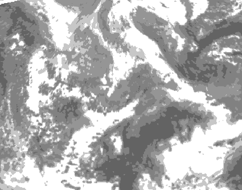 GDPS total cloud 240 hour forecast chart for Canada based on 2026/04/02 0000Z data