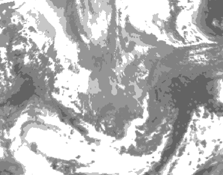 GDPS total cloud 084 hour forecast chart for Canada based on 2026/04/02 1200Z data