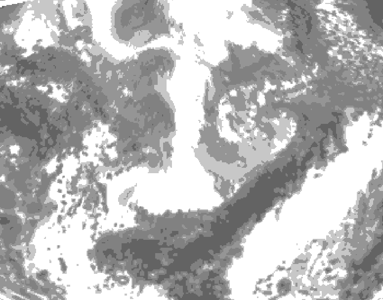 GDPS total cloud 180 hour forecast chart for Canada based on 2026/04/02 1200Z data