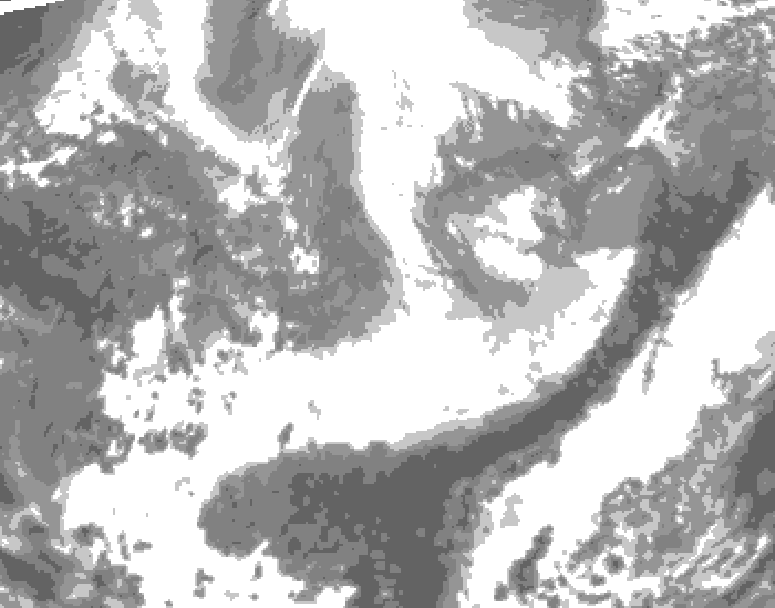 GDPS total cloud 192 hour forecast chart for Canada based on 2026/04/02 1200Z data