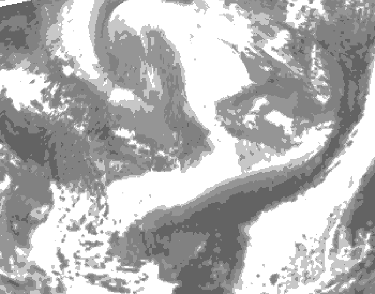 GDPS total cloud 204 hour forecast chart for Canada based on 2026/04/02 1200Z data