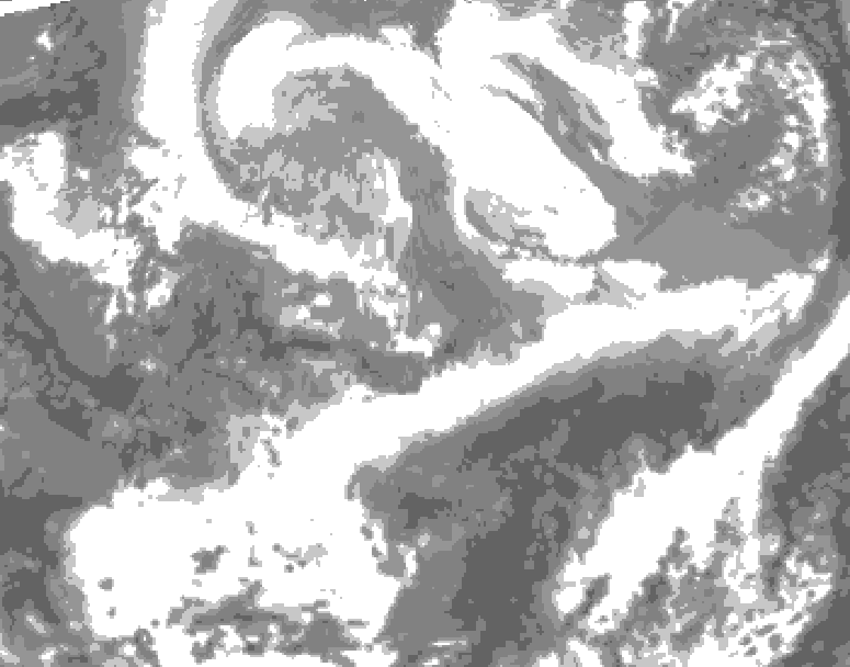 GDPS total cloud 216 hour forecast chart for Canada based on 2026/04/02 1200Z data