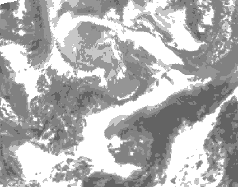 GDPS total cloud 228 hour forecast chart for Canada based on 2026/04/02 1200Z data
