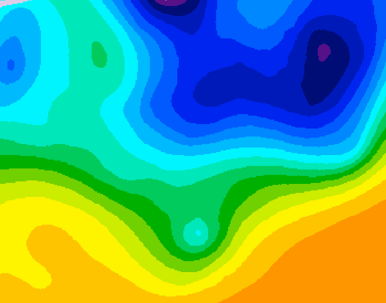 GDPS 500 millibar geopotential height 042 hour forecast chart for Canada based on 2026/04/03 0000Z data