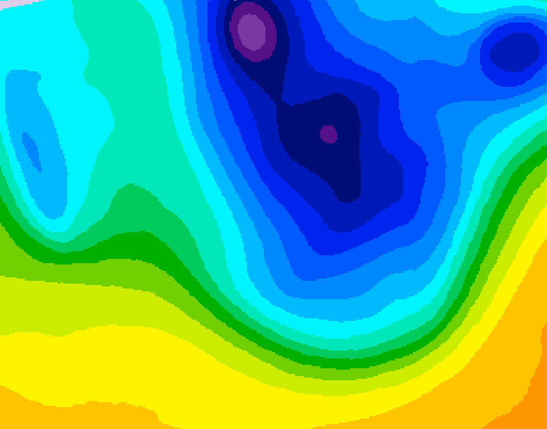 GDPS 500 millibar geopotential height 084 hour forecast chart for Canada based on 2026/04/03 0000Z data