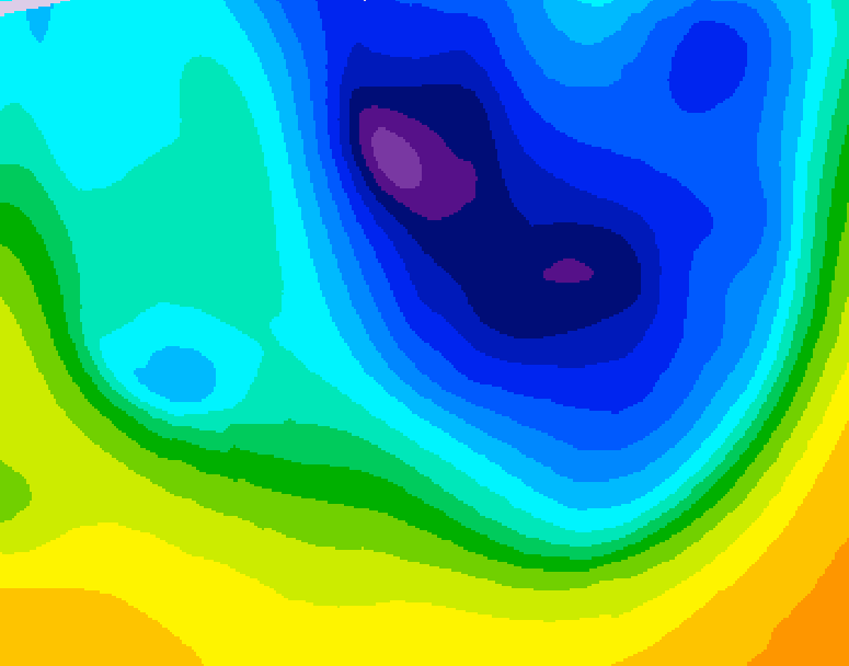 GDPS 500 millibar geopotential height 108 hour forecast chart for Canada based on 2026/04/03 0000Z data