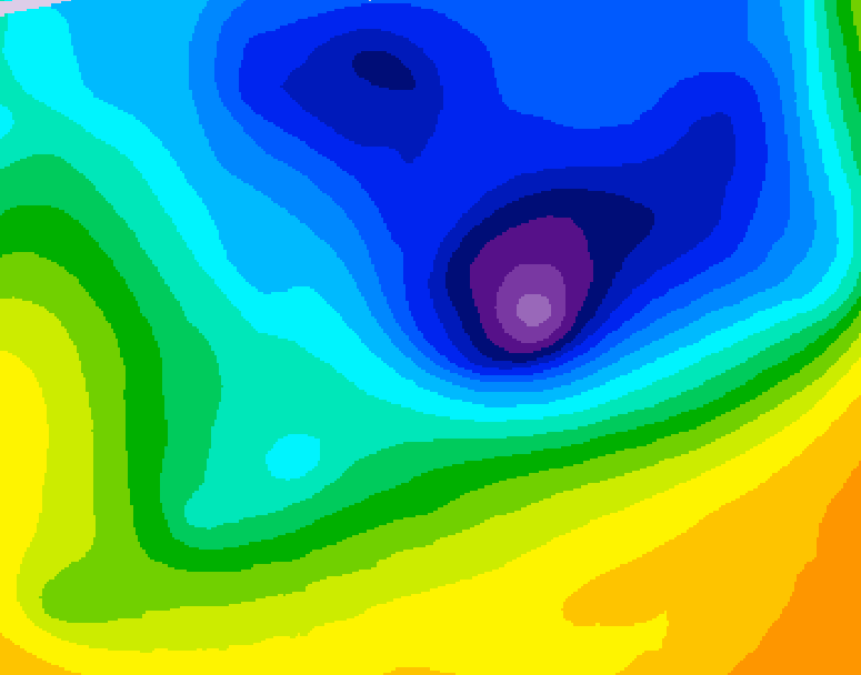 GDPS 500 millibar geopotential height 150 hour forecast chart for Canada based on 2026/04/03 0000Z data