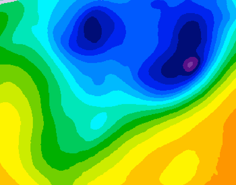 GDPS 500 millibar geopotential height 174 hour forecast chart for Canada based on 2026/04/03 0000Z data