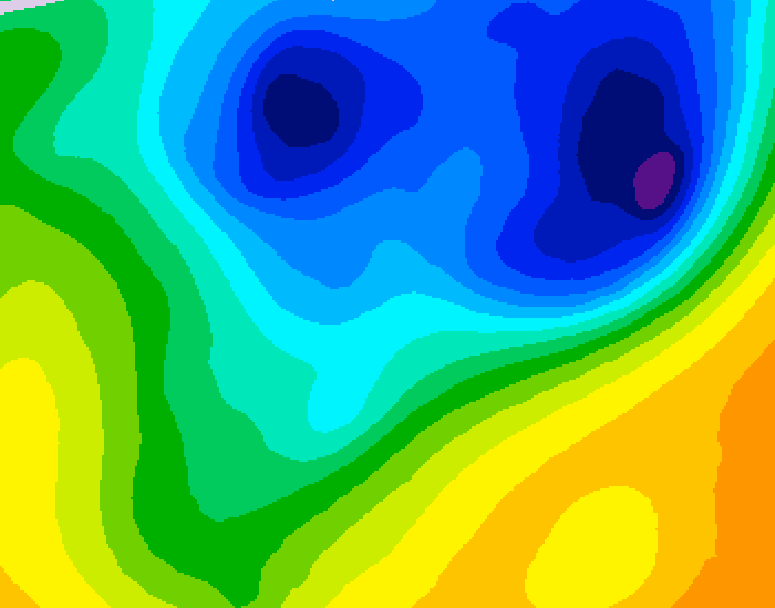GDPS 500 millibar geopotential height 180 hour forecast chart for Canada based on 2026/04/03 0000Z data